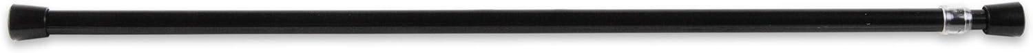 Rod Desyne 3 By 4" Round Spring Tension Rod 48"-84", Black