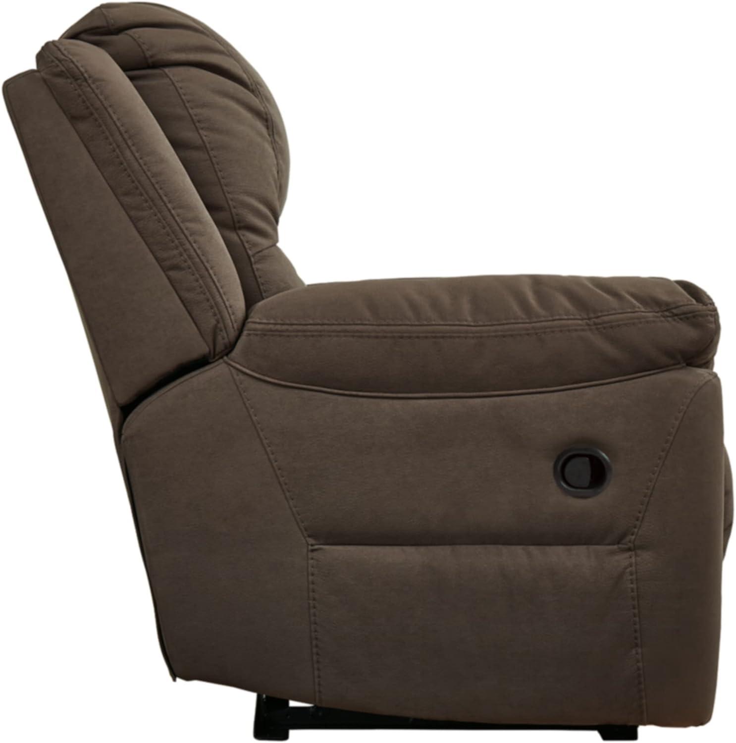 Ashley Furniture Next-Gen Gaucho Zero Wall Faux Leather Recliner in Brown