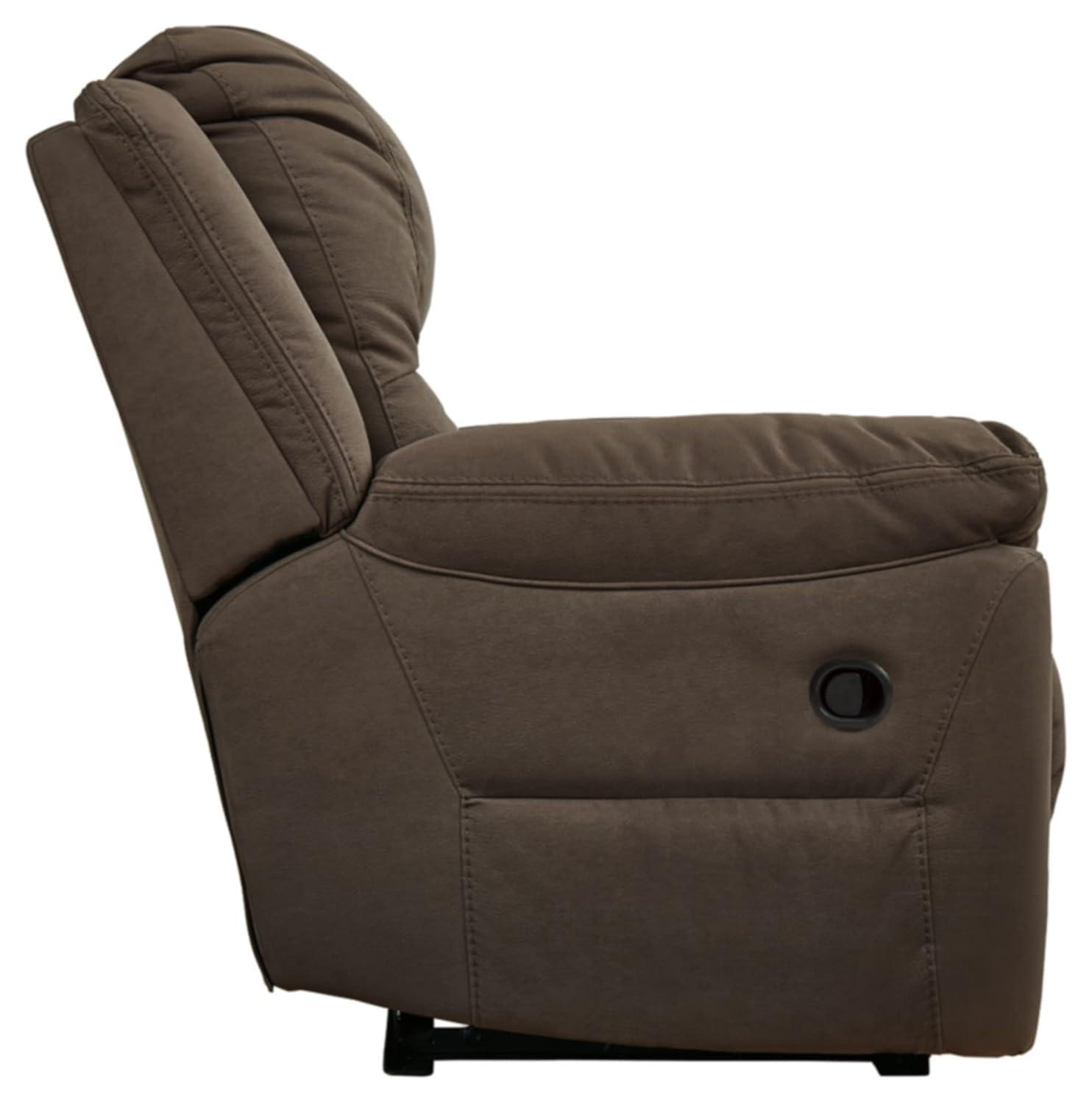 Ashley Furniture Next-Gen Gaucho Zero Wall Faux Leather Recliner in Brown