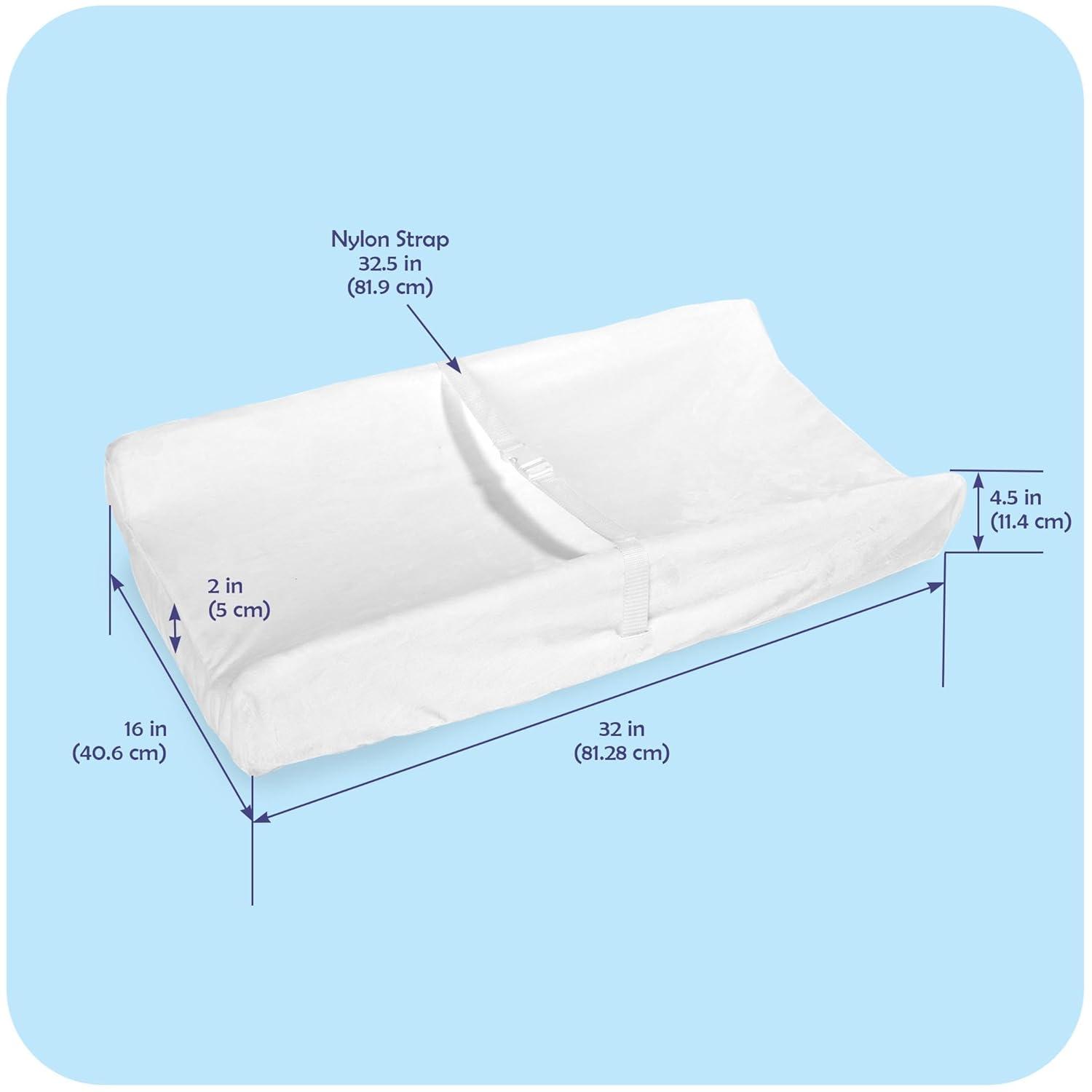 Contoured Changing Pad With Removable Cover  -  32" L x 16" W