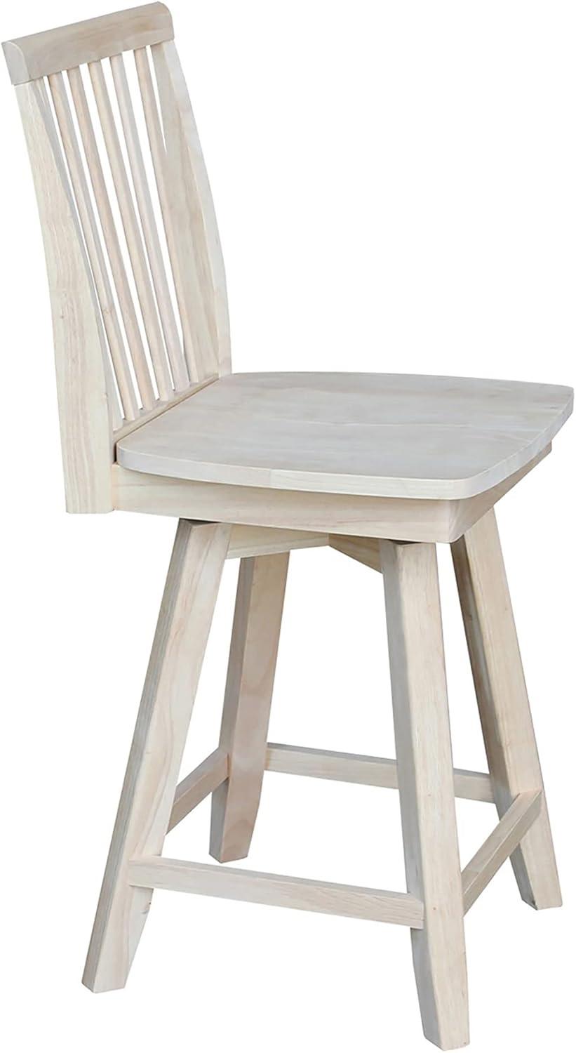 International Concepts Mission Counter Stool, 24", Ready to Finish