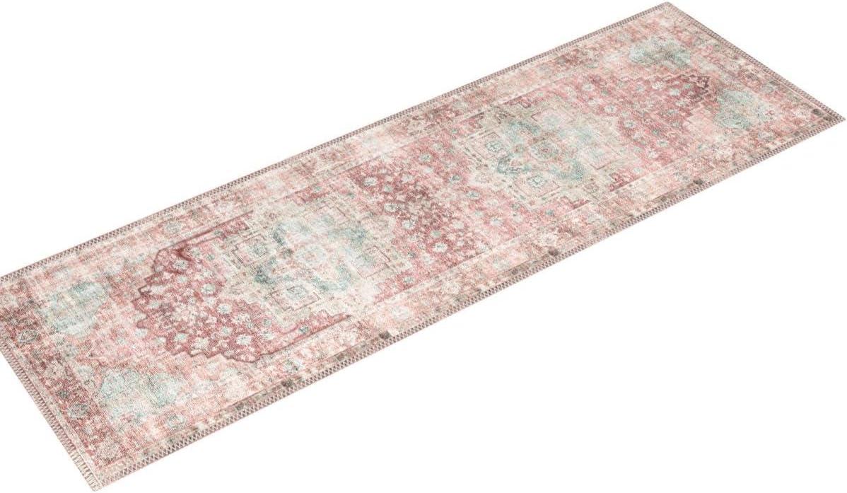 Loloi II Heidi Collection HEI-01 Terracotta / Aqua, Oriental Area Rug 2'-6" x 9'-6"