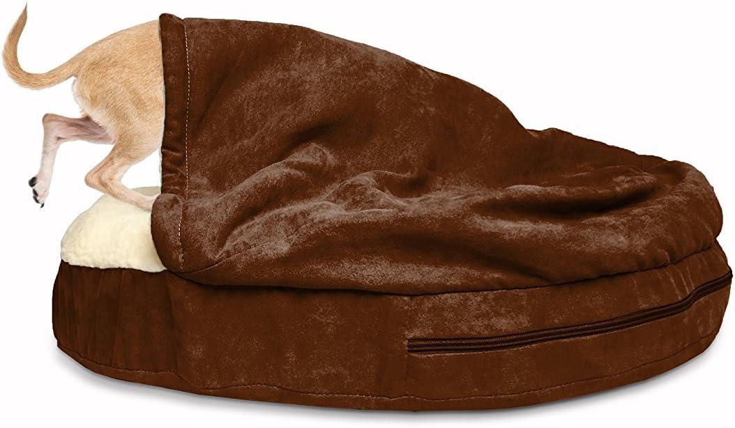 FurHaven Faux Sheepskin Snuggery Orthopedic Dog Bed