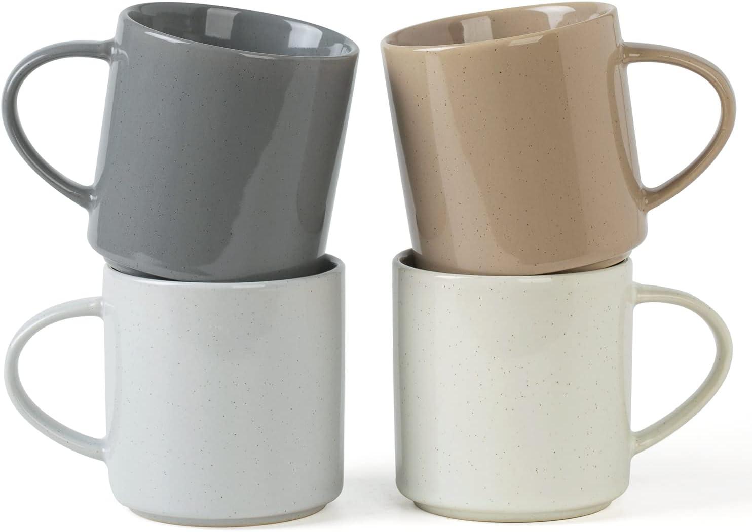 Lior Stoneware 14oz Coffee Mug (Set of 4)