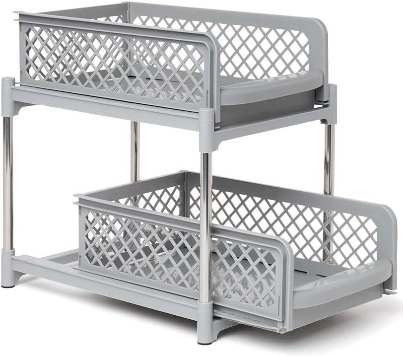 The Lakeside Collection 2-Tier Sliding Cabinet Baskets