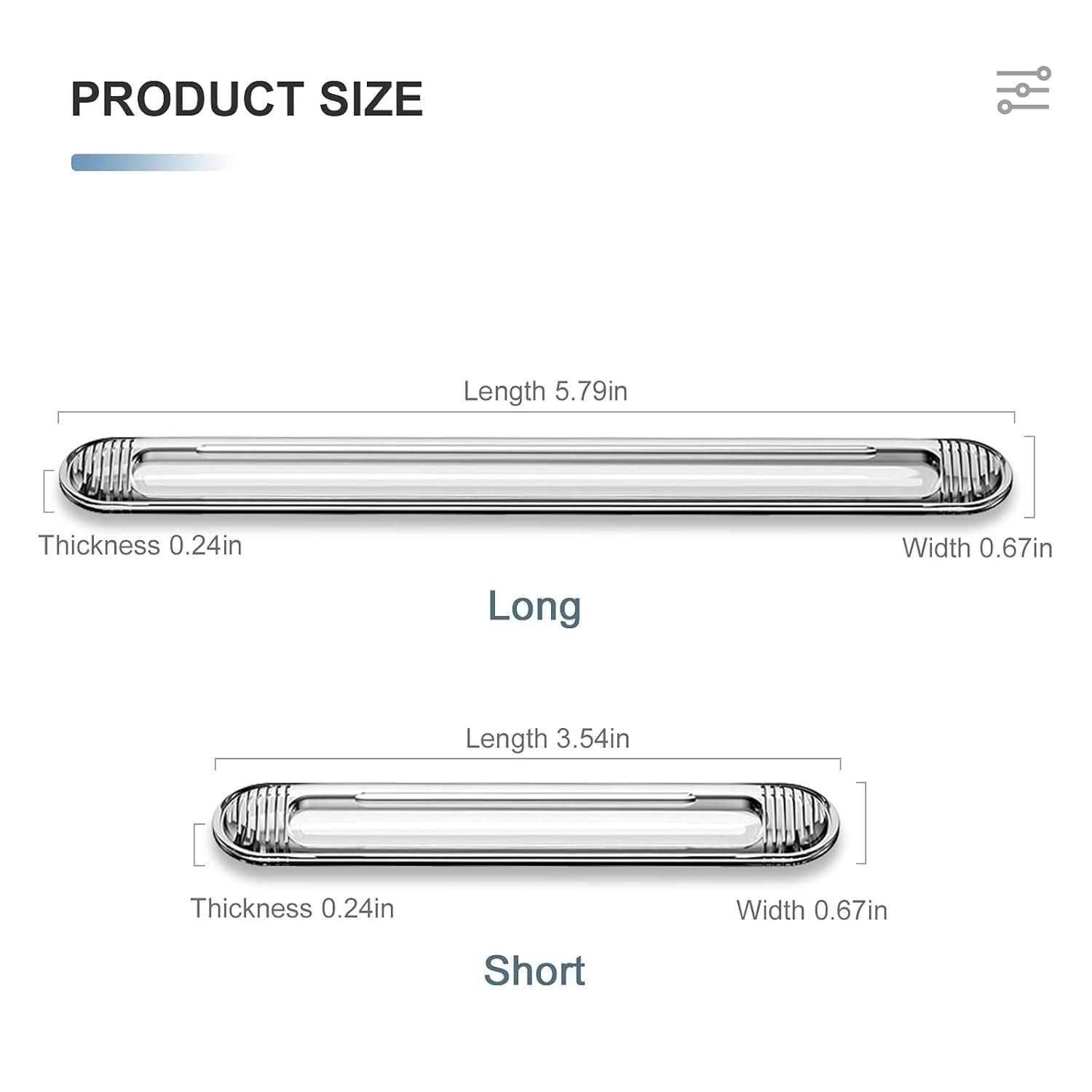 Clear Cabinet Door Bumpers, xuenair Cabinet Bumpers Clear Wall Protector,Cabinet Door Bumpers for Kitchen Cabinets, Car Doors, Furniture, Toilet Lids etc(4 Long 4 Short,8 PCS)