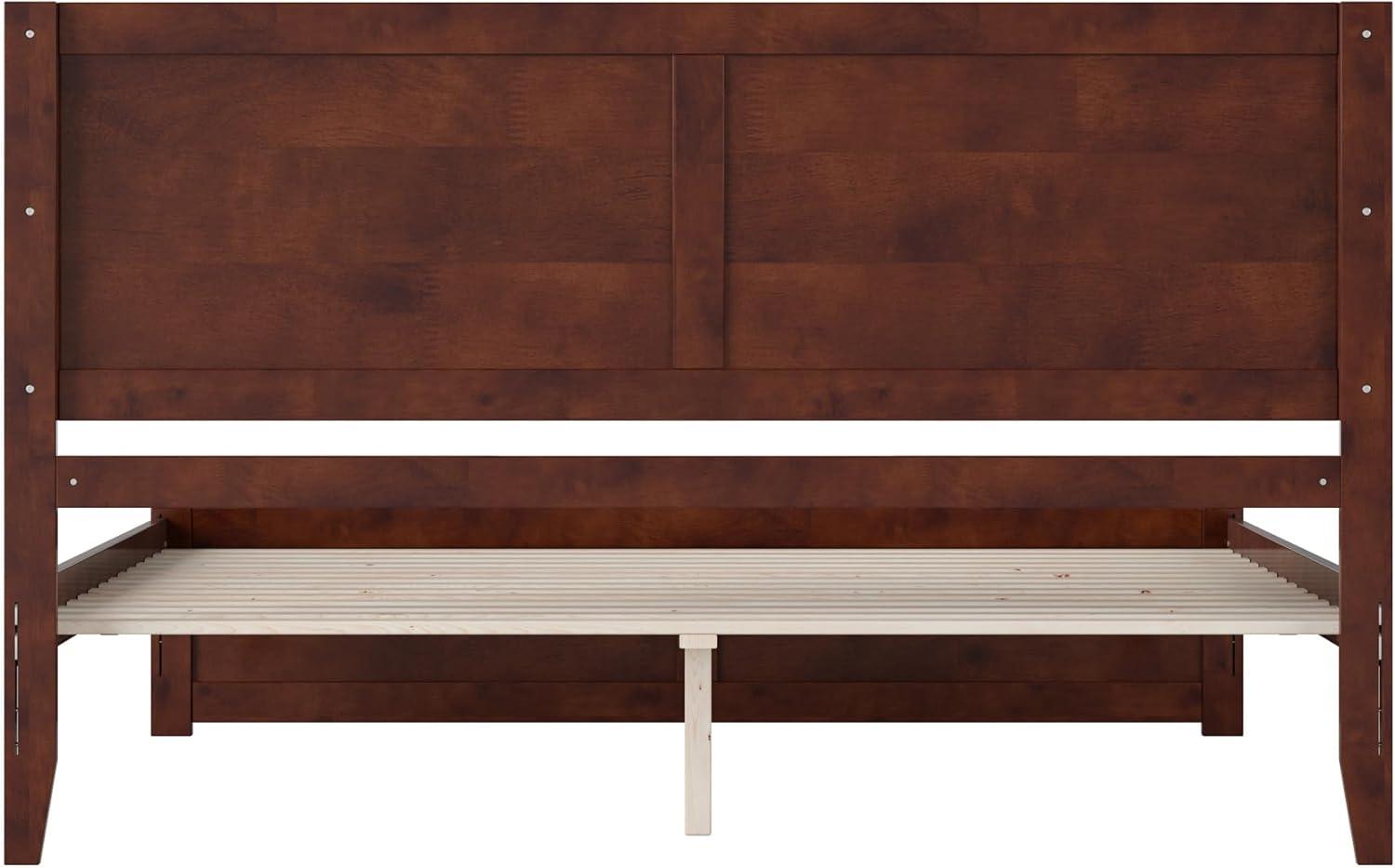 AFI Canyon Walnut Solid Wood Platform Bed with Matching Footboard, King