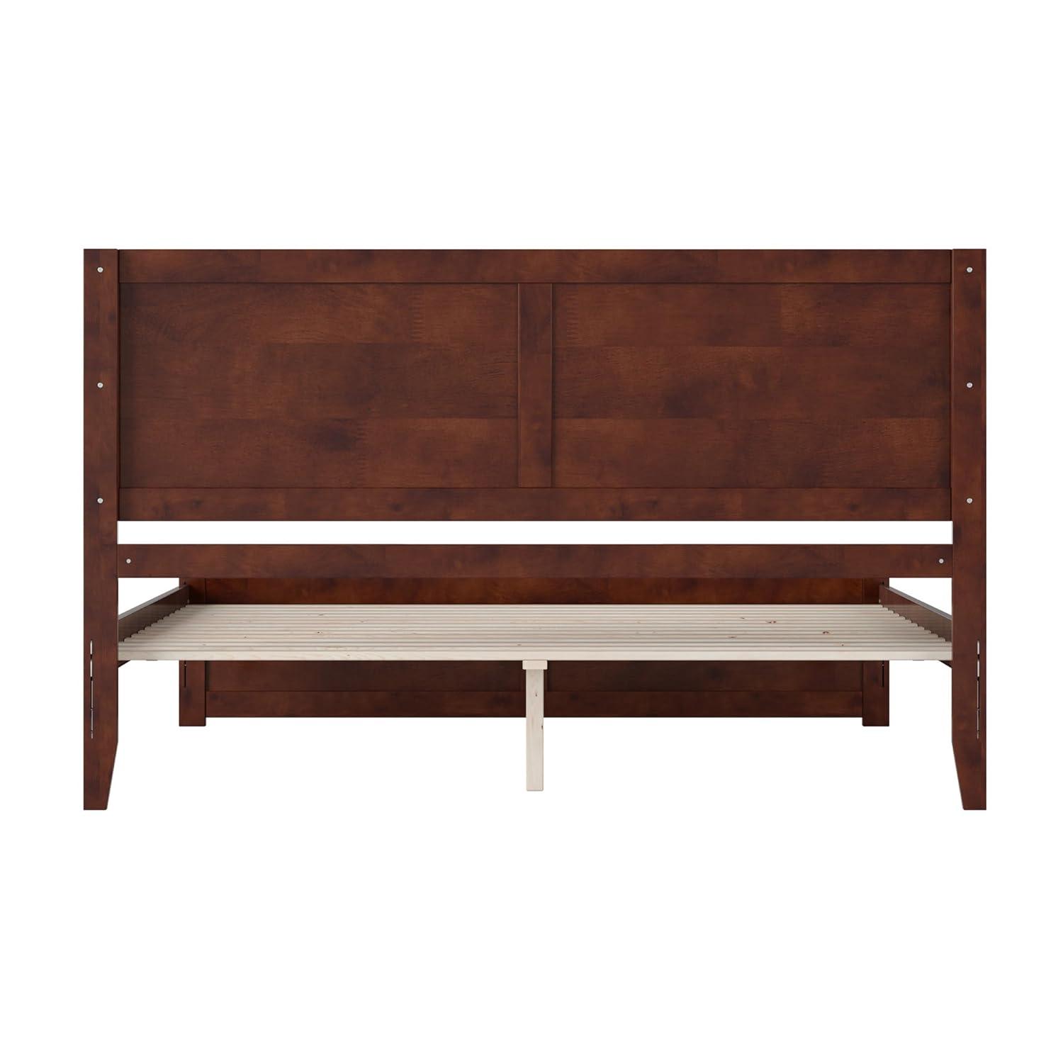 AFI Canyon Walnut Solid Wood Platform Bed with Matching Footboard, King