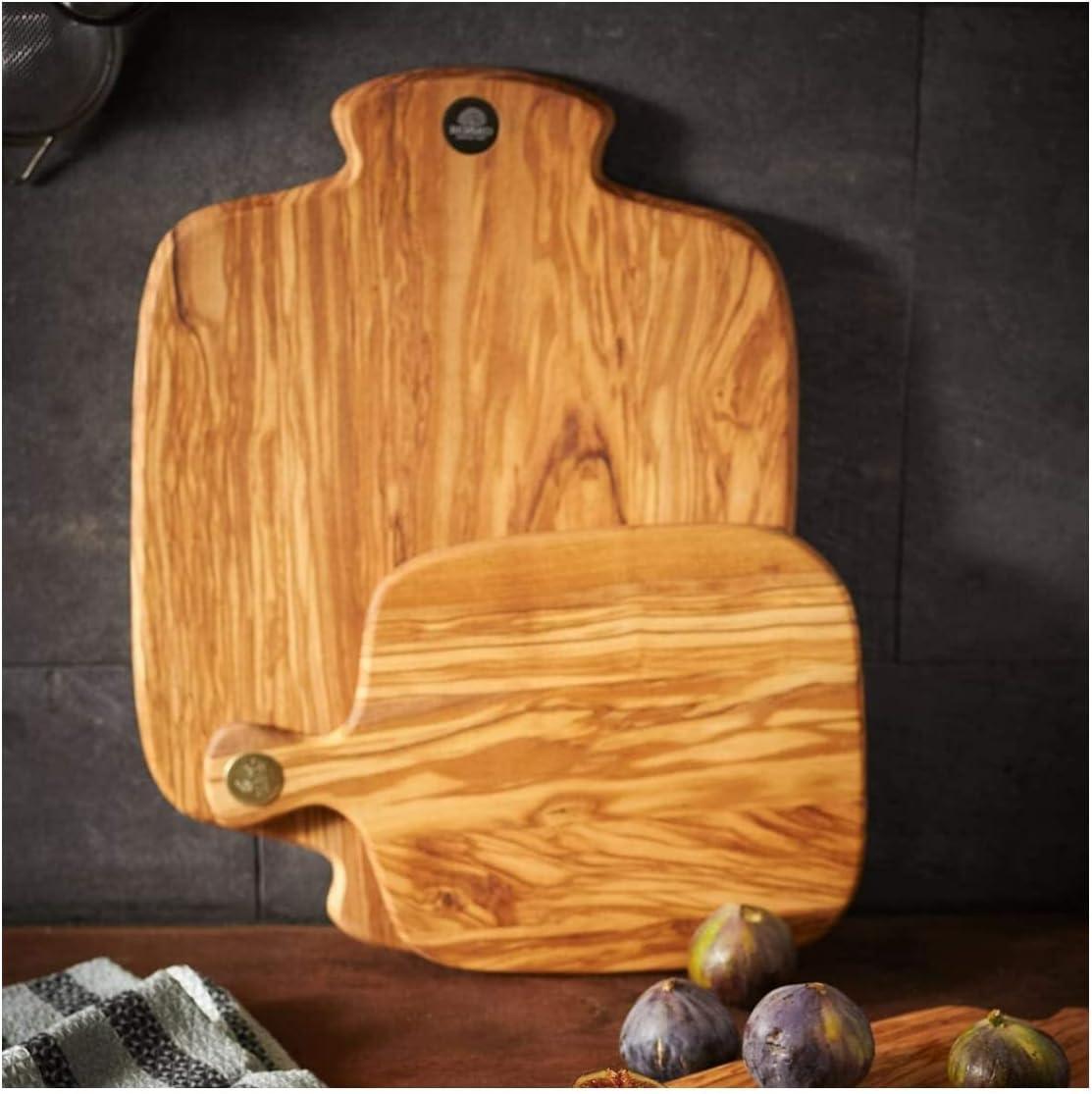 Berard Racine Olivewood 11.4-Inch Cutting Board with Handle