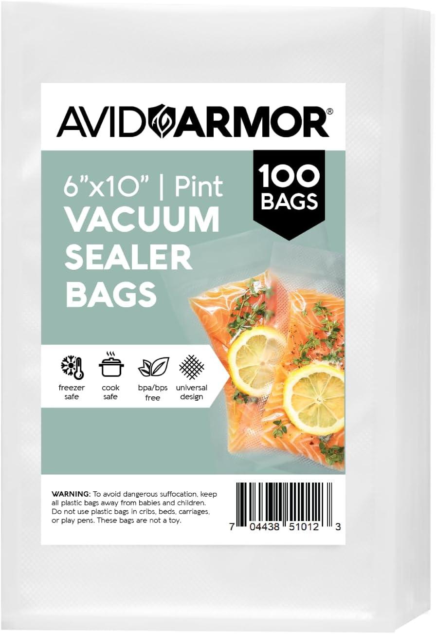 Avid Armor 6x10 Pint Size BPA-Free Vacuum Sealer Bags