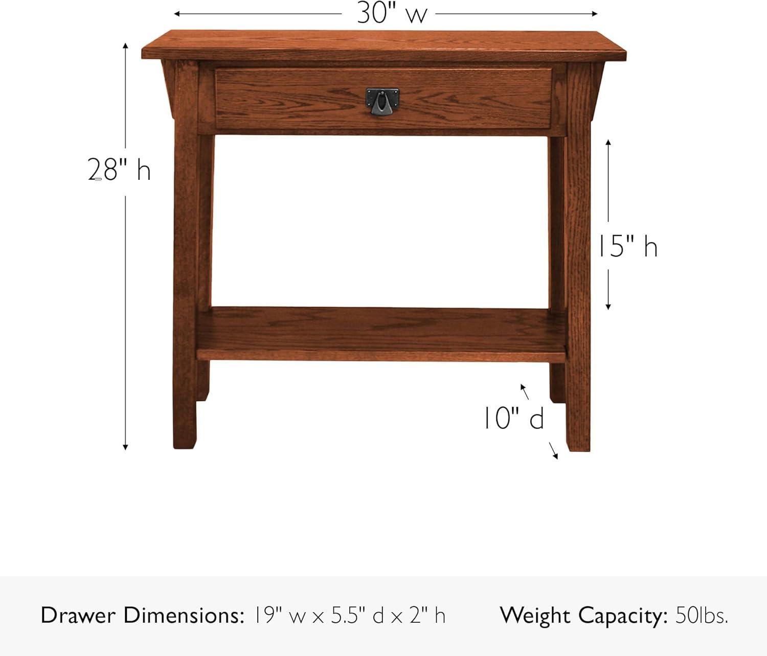 Favorite Finds Mission Hall Stand Russet Finish - Leick Home