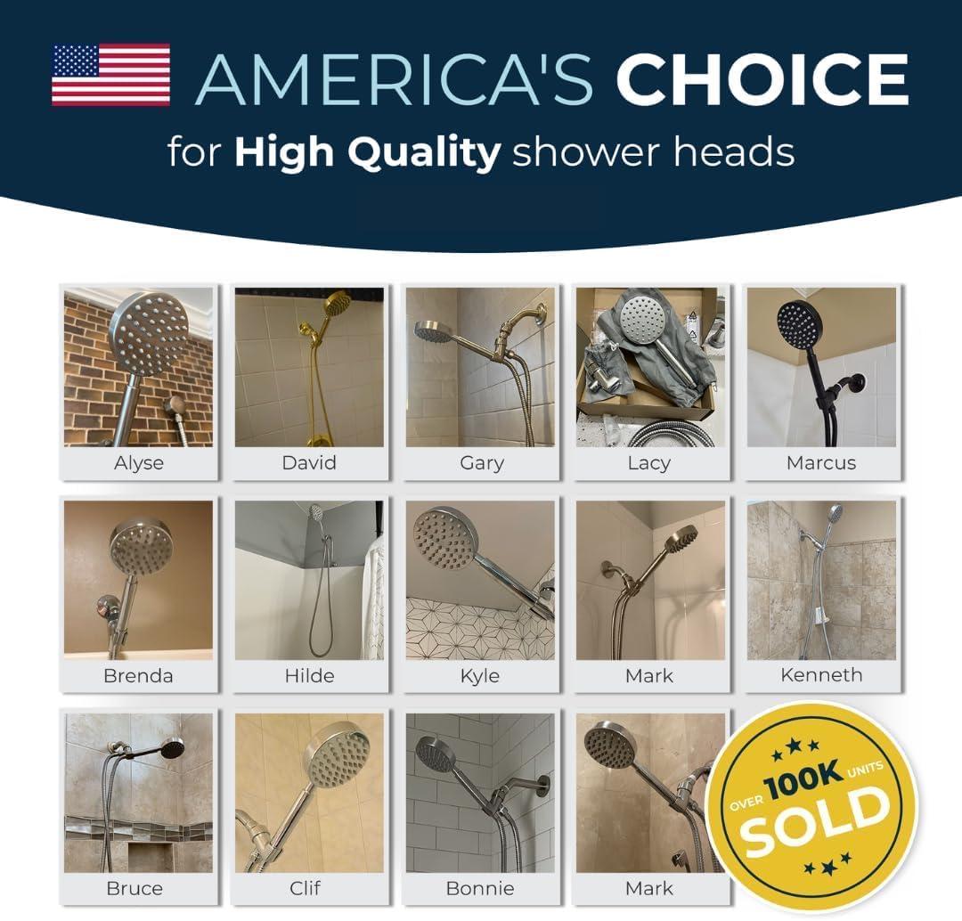 HammerHead Showers® ALL METAL Shower Hose Attachment for Shower Head OIL RUBBED BRONZE – Shower Hose Extra Long - 72 Inch Shower Hose – Universal Shower Hose Replacement Part for Hand Held Shower Hose