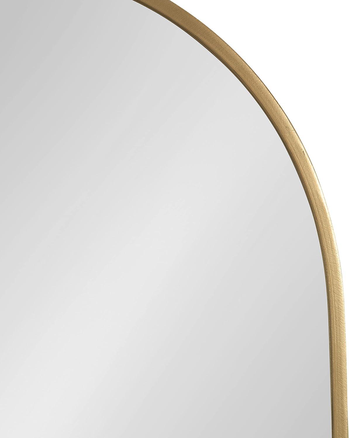 Kate and Laurel Schuyler Arch Wall Mirror with Hooks