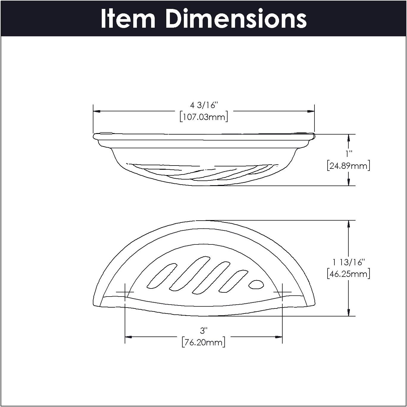 Charleston Blacksmith Kitchen Cabinet Handles, Solid Core Drawer Pulls for Cabinet Doors, 3"