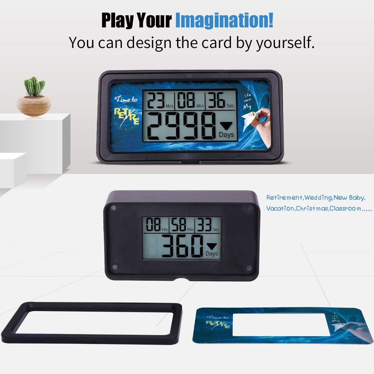 AIMILAR Digital Countdown Timer - 9999 Days Countdown with Backlight for Retirement, Wedding, Vacation, Christmas, New Baby, Classroom, Lab, Kitchen, Cooking