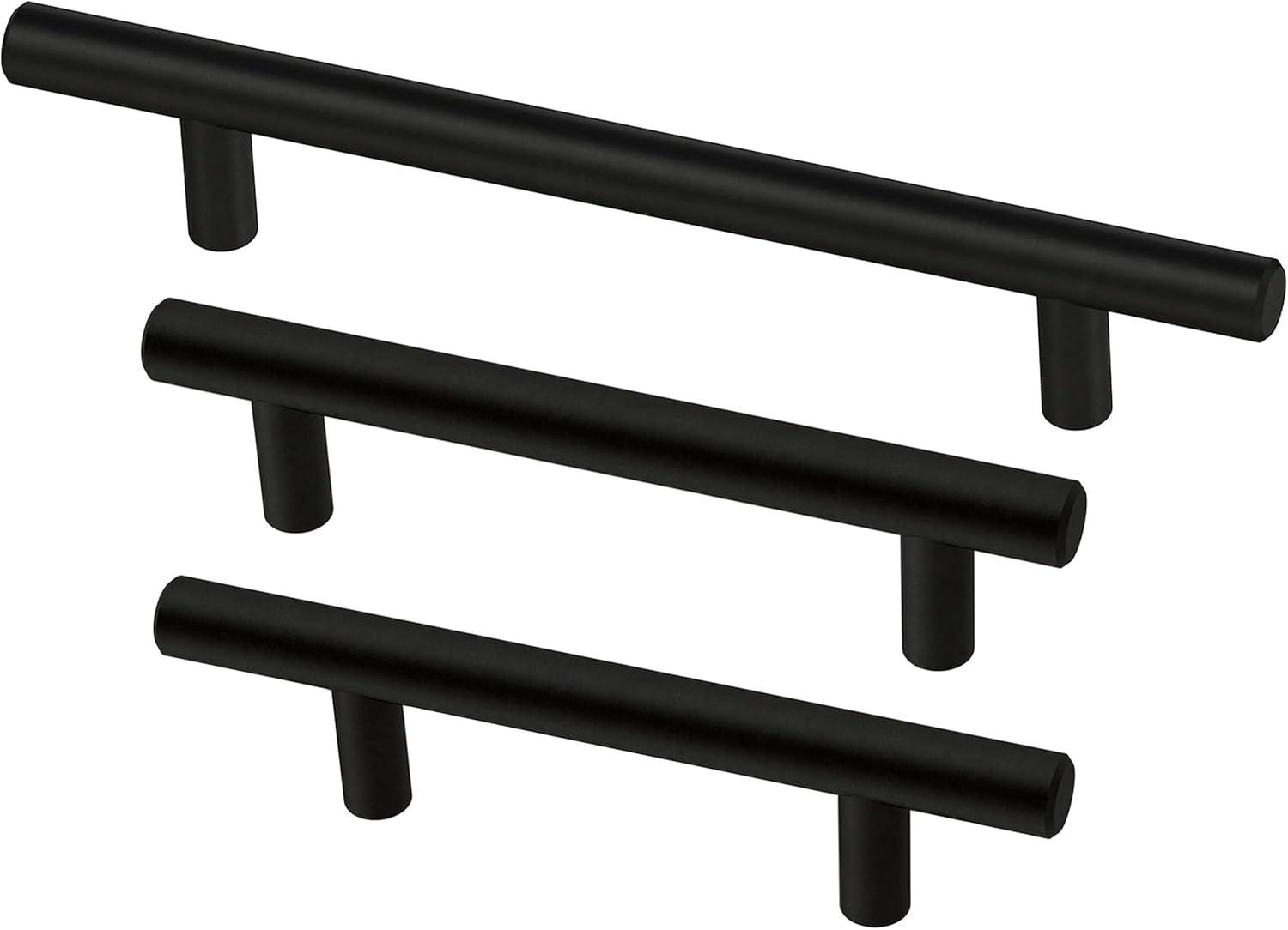 Solid Bar 3 in. (76 mm) Cabinet Drawer Bar Pulls (10-Pack)