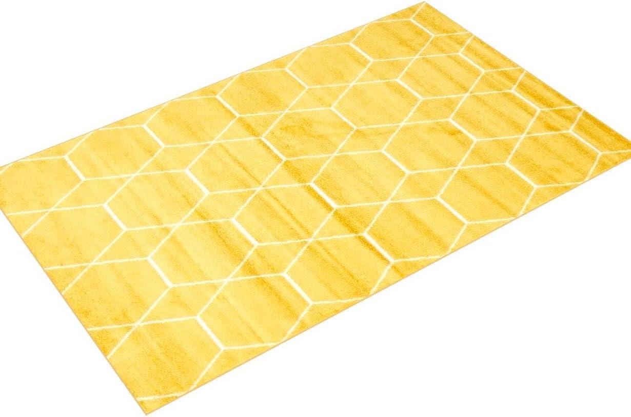 Unique Loom Trellis Frieze Geometric Trellis Indoor Woven Area Rug