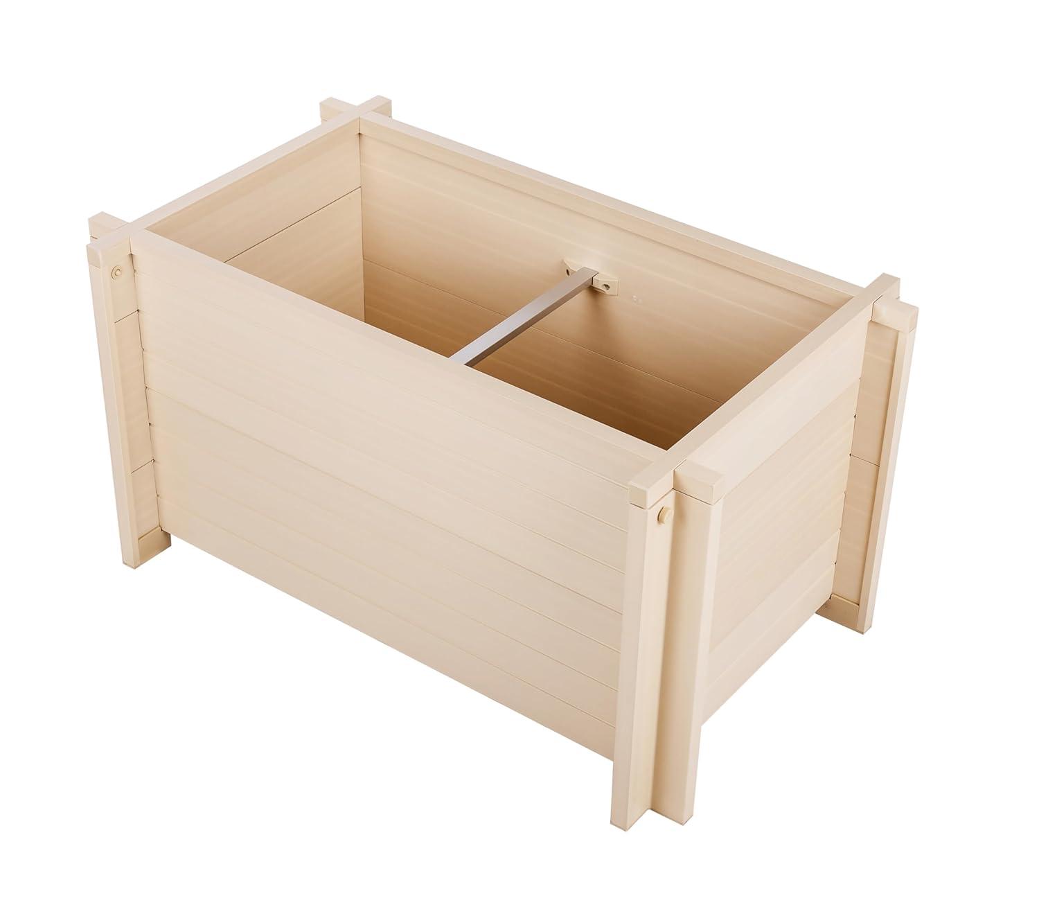 New Age Garden 30" Rectangular Planter in Maple