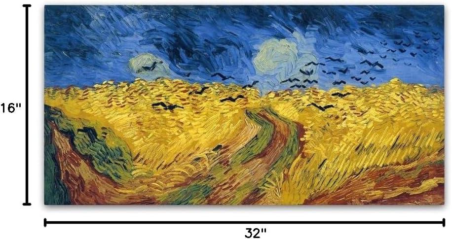 Vincent Van Gogh Wheatfield with Crows Framed Canvas Art