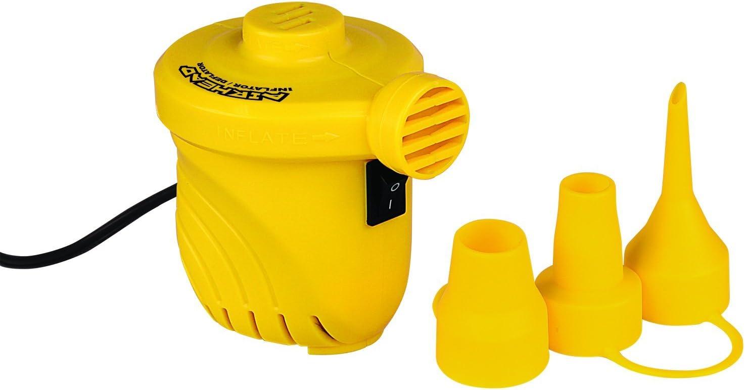 Airhead Yellow 12V Portable Air Pump with Nozzles