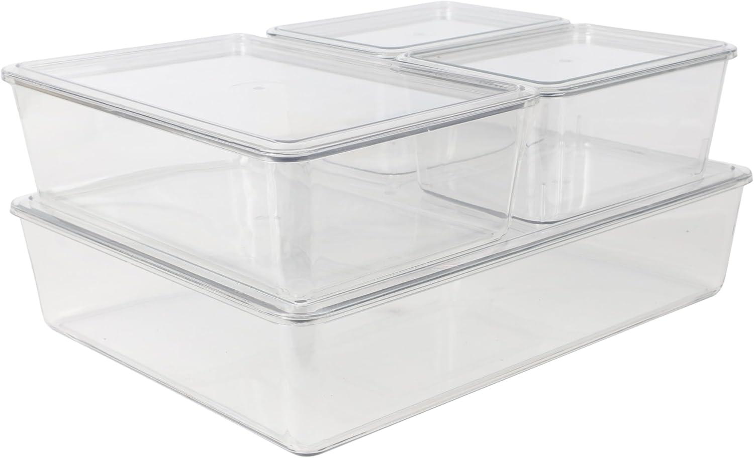 Martha Stewart Brody Premium Plastic Storage Bins With Lids