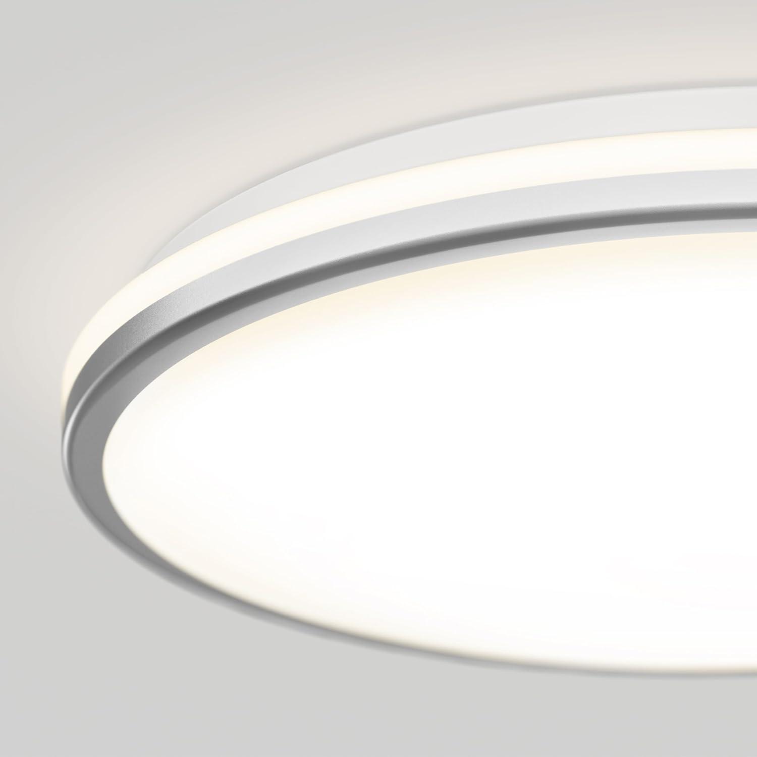 Artika Macy 30W Modern Smart LED Flush Mount Ceiling Light Wi-Fi-RGB, Silver