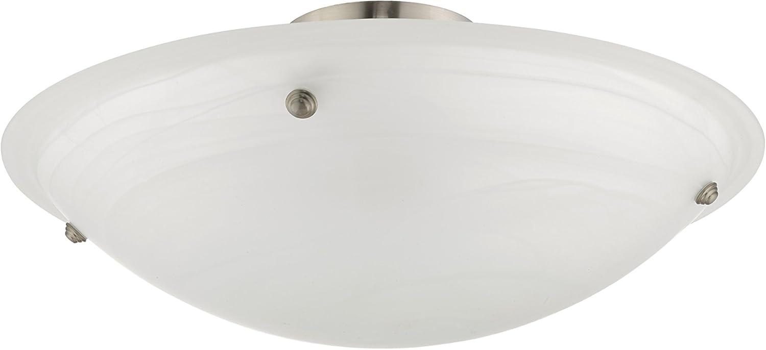 Livex Lighting Oasis 4 - Light Flush Mount in  Brushed Nickel