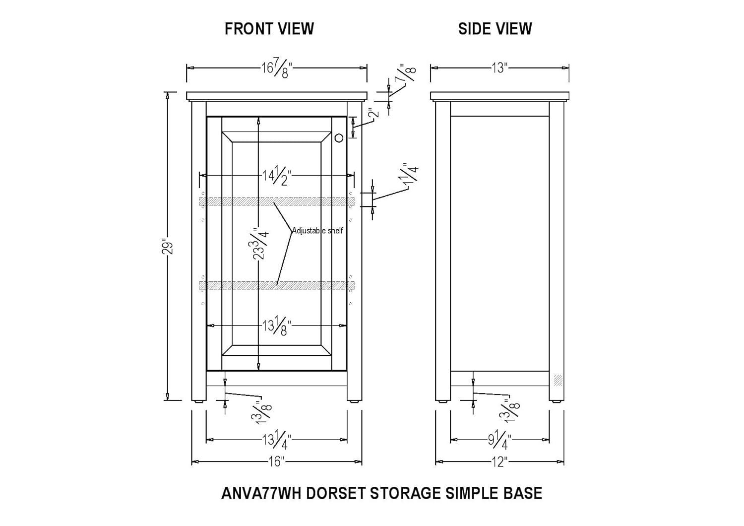 Dorset Bathroom Storage Tower with Open Upper Shelves and Lower Cabinet - Alaterre Furniture