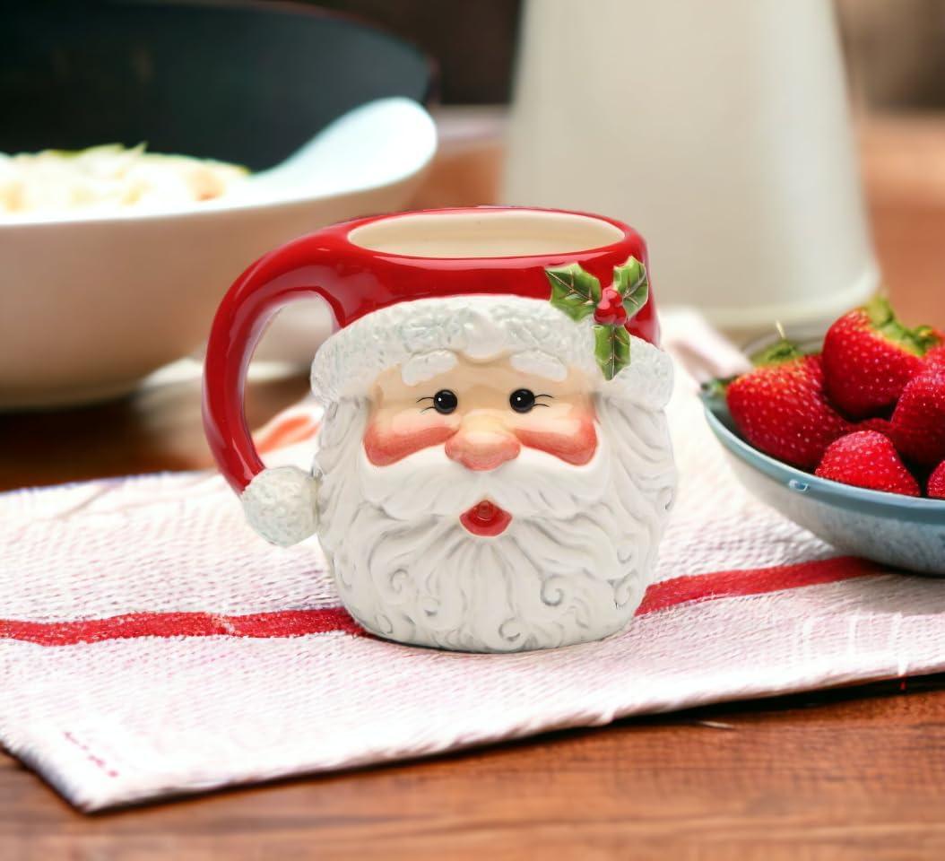 Kevins Gift Shoppe Ceramic Christmas Santa Claus Coffee Mug