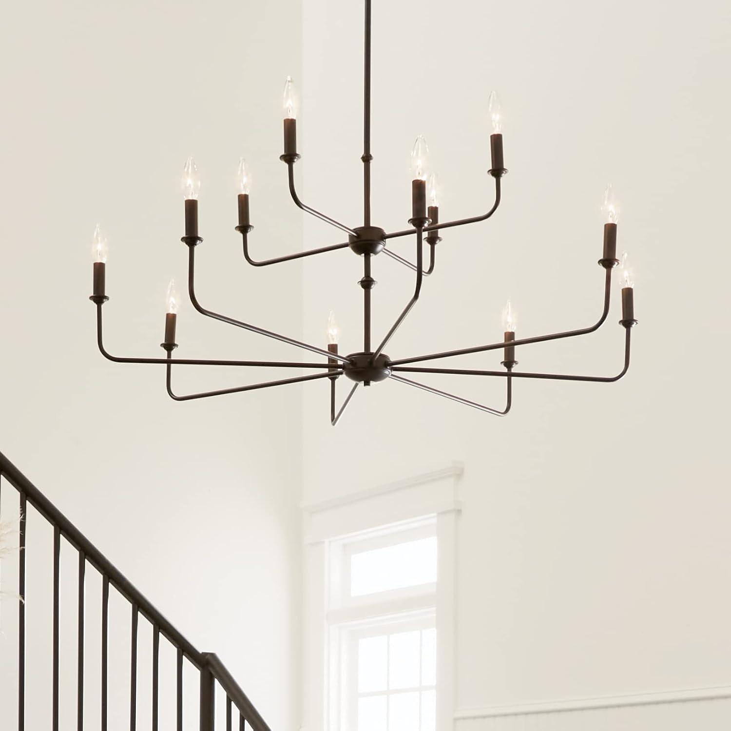 12 - Light Dimmable Classic / Traditional Chandelier