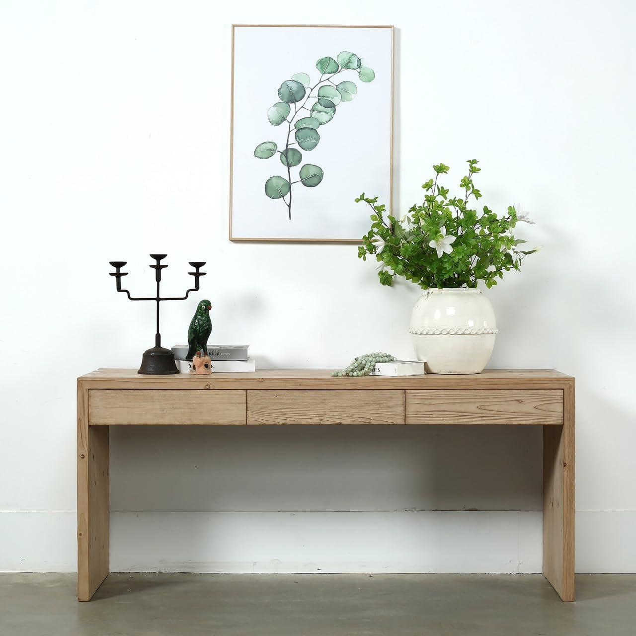 66'' Solid Wood Console Table