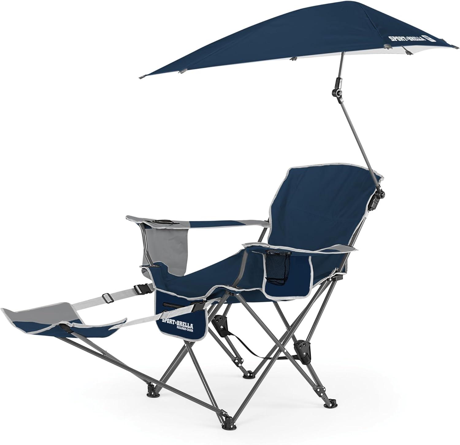 Sport-Brella Portable Recliner Chair - Midnight Blue