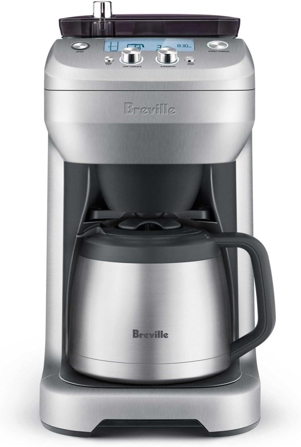 Breville 12c Grind Control Drip Coffee Maker Brushed Stainless Steel BDC650BSS: Programmable Grinder, Thermal Carafe