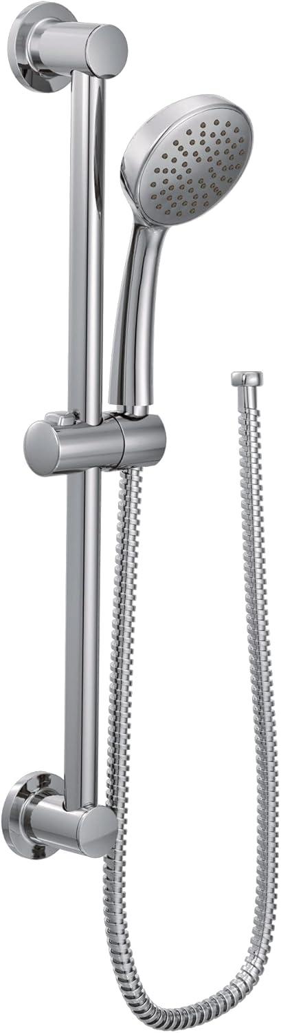 Chrome Adjustable Handheld Shower with Slide Bar and Hose