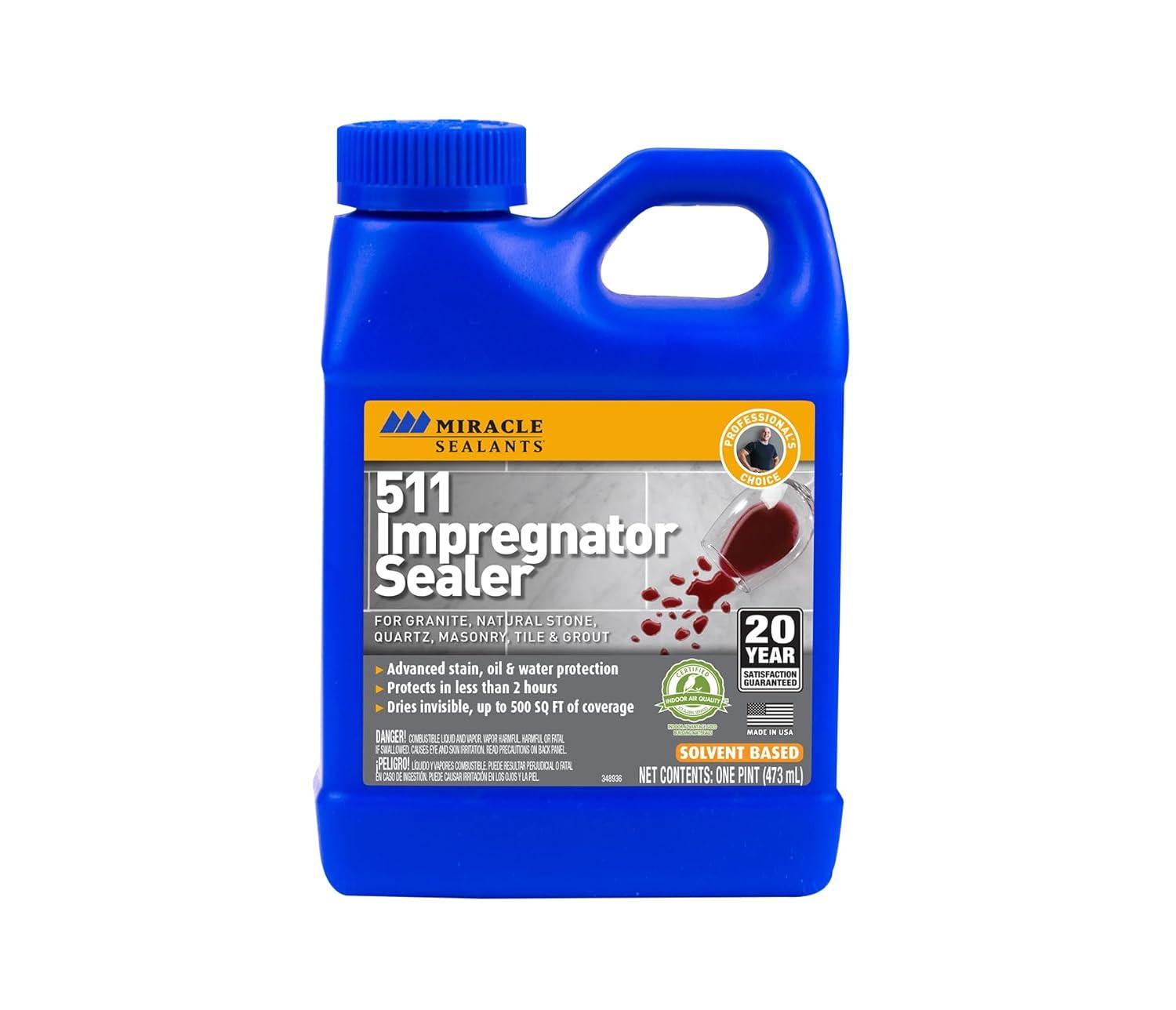 Miracle Sealants 511PT6  511 Impregnator Sealer, Pint, Clear