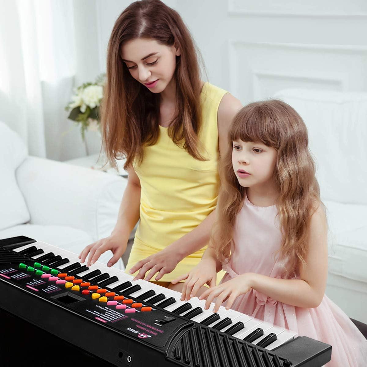 Spaco 54 Keys Kids Electronic Music Piano, Mini Kids Piano Keyboard Toy, Ideal Christmas Birthday Gift for Boy and Girl 3-8 Years Old