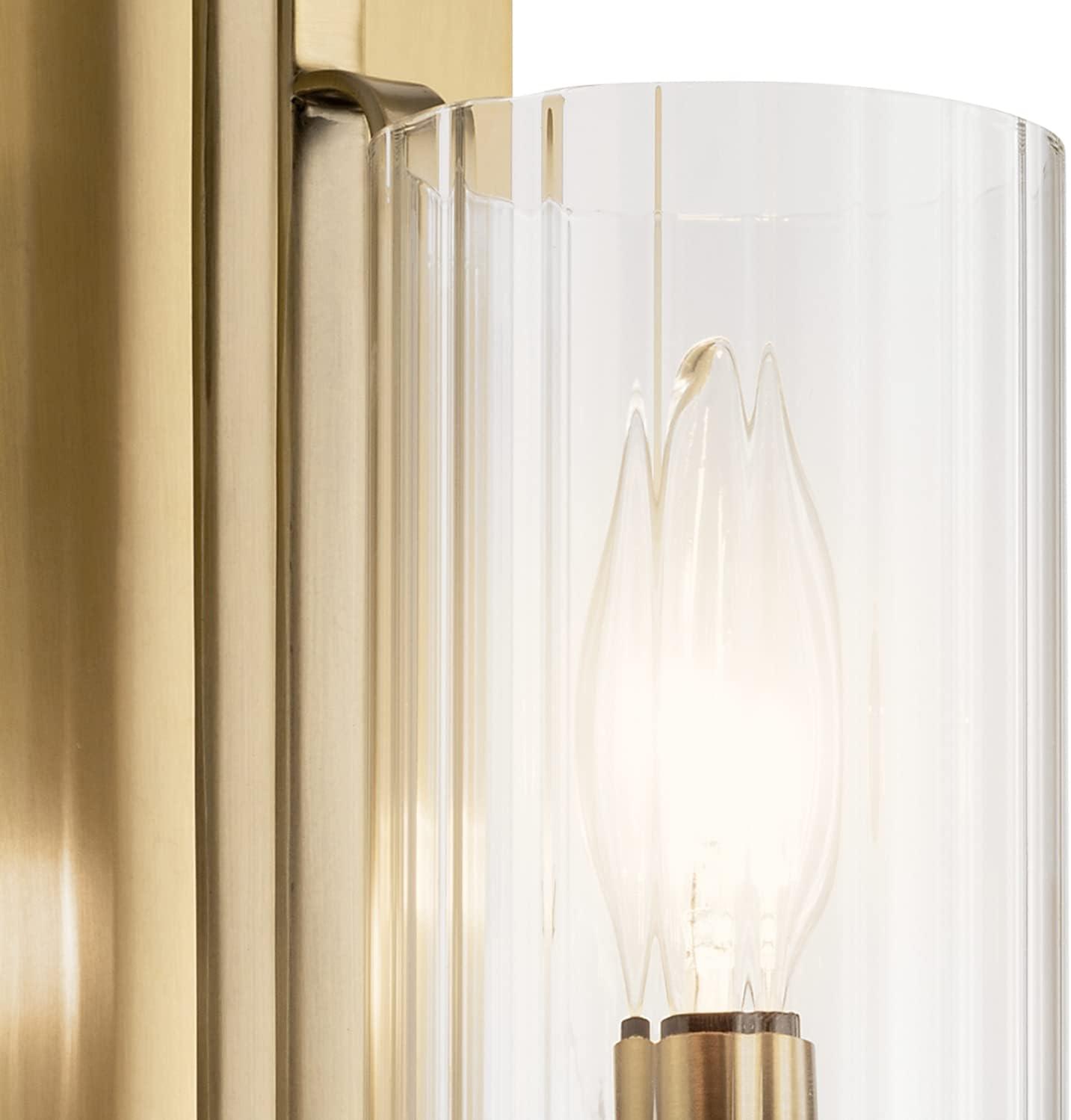 Kichler Lighting Kimrose 1 - Light Sconce in  Brushed Natural Brass