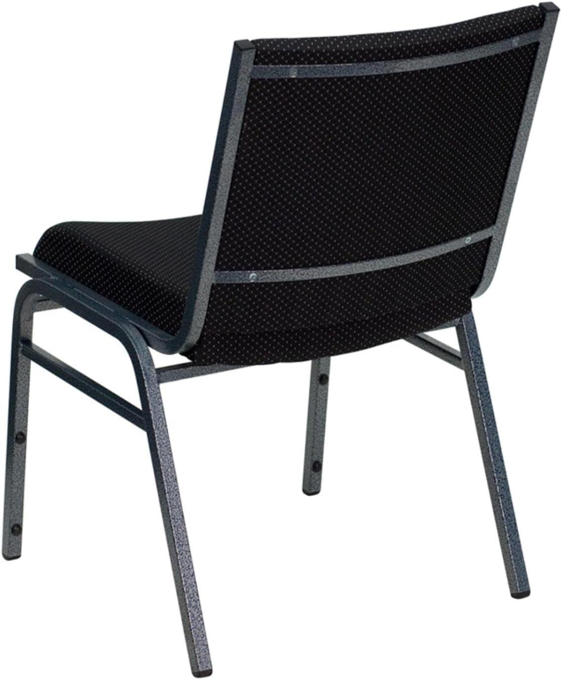 Flash Furniture HERCULES Series Heavy Duty Black Vinyl Stack Chair