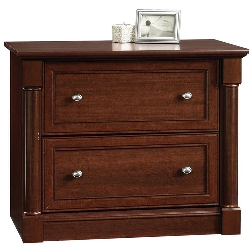 BOWERY HILL 2 Drawers 29.61" Lateral Cherry Engineered Wood Filing Cabinet Easy Assembly Stationary for Home, Office