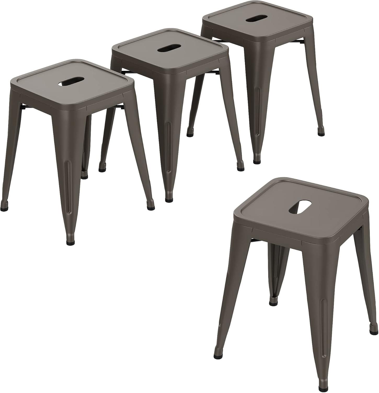 Williston Forge Apolito Counter Stool with Metal Frame (Set of 4)