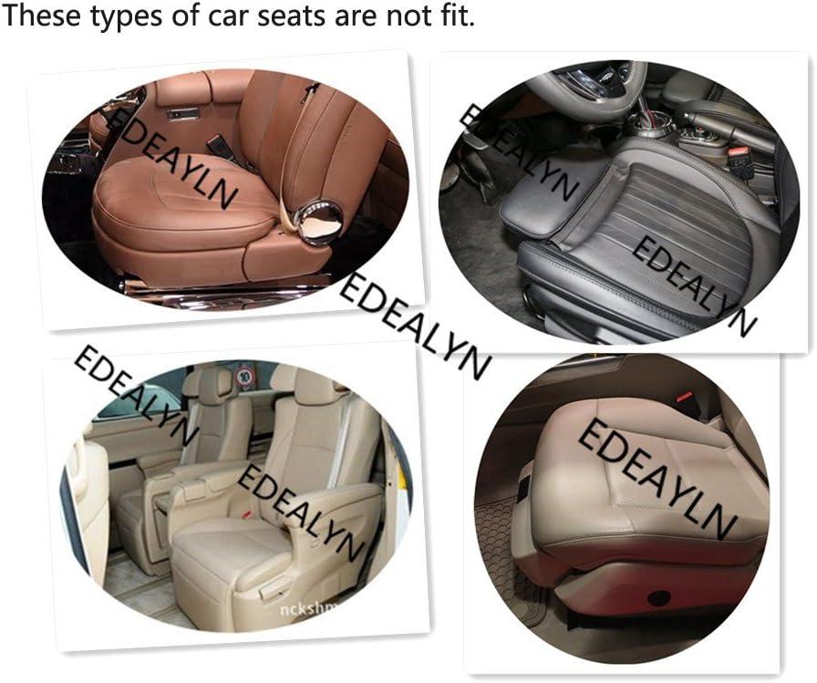 Ultra-Luxury PU Leather Car Seat Protection Cover Car Seat Cover for Most Four-Door Sedan&SUV,Single Seat Cover Without Backrest 1PCS (W 20.8× D 21× T 0.2inch) (3D-Beige)