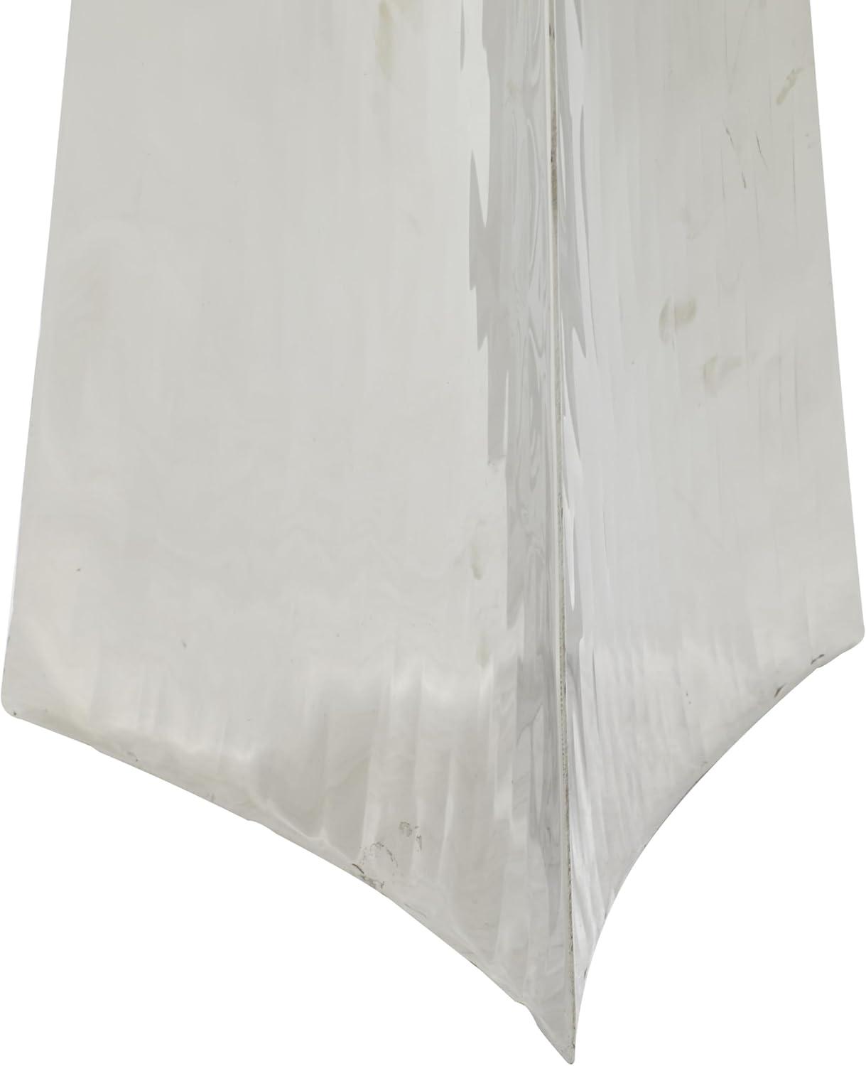 DecMode 22" Hammered Silver Stainless Steel Vase
