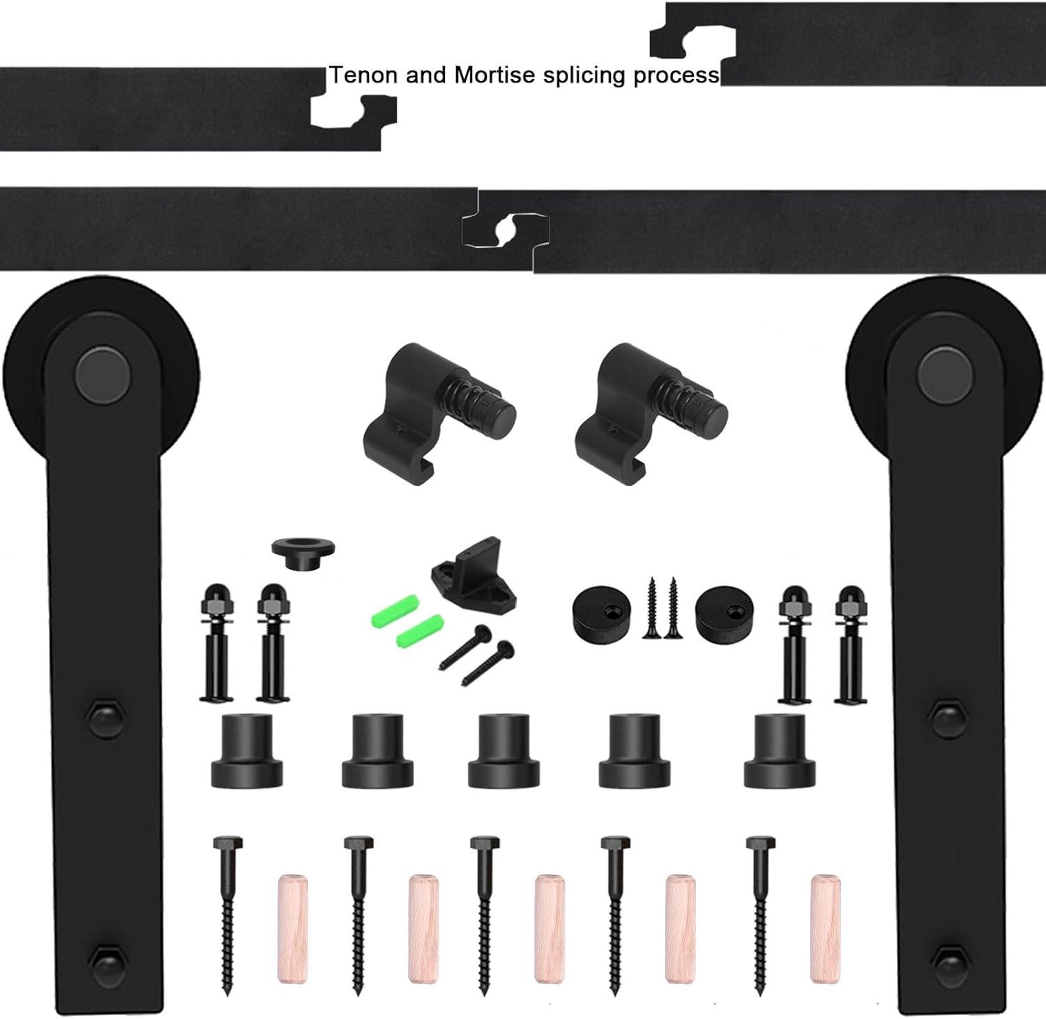 CCJH 4FT Sliding Barn Door Kit - Stylish & Durable Solution for Closet/Kitchen Doors