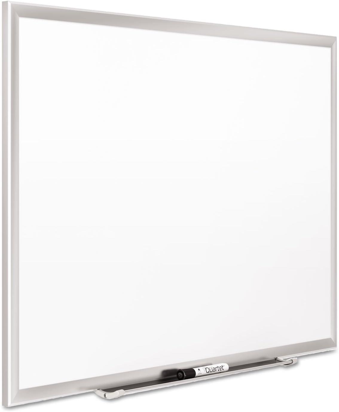 Quartet Classic DuraMax Porcelain Magnetic Whiteboard 48 x 36 4 x 3 Silver