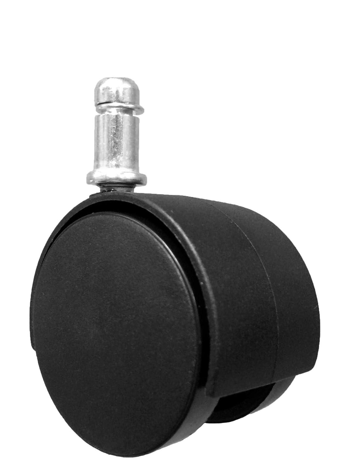 2" Replacement Office Chair or Stool Caster Wheels - with Brake (Set of 5) - S2421-5