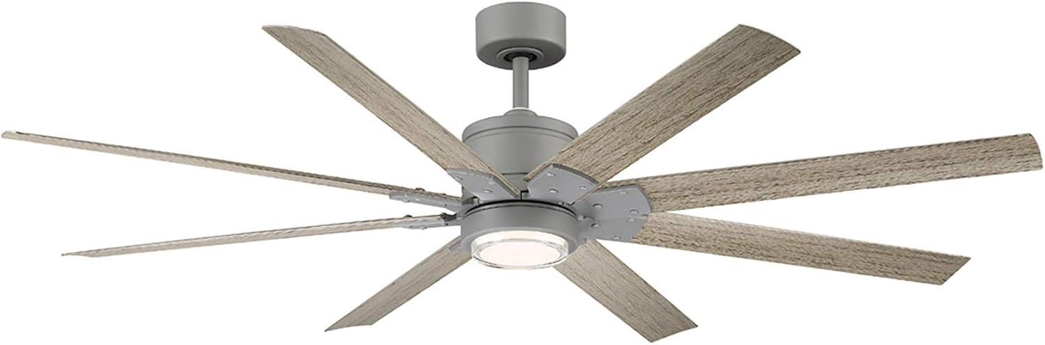 Renegade 8 - Blade Outdoor / Indoor Smart Ceiling Fan with Remote Control and LED Light Kit Included, Works With Alexa and iOS or Android App