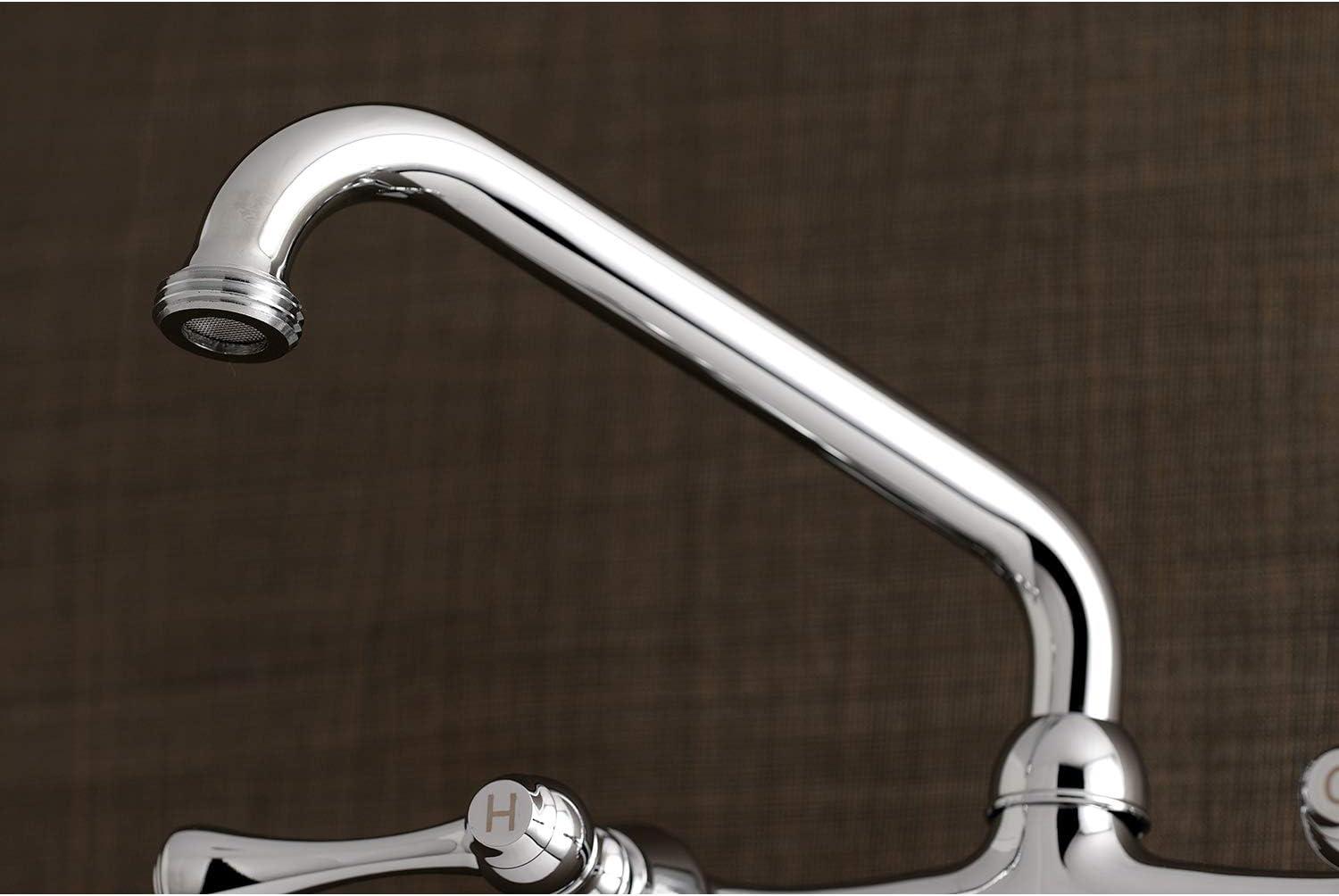 Kingston Brass Kingston Two-Handle 2-Hole Wall Mount Laundry Faucet