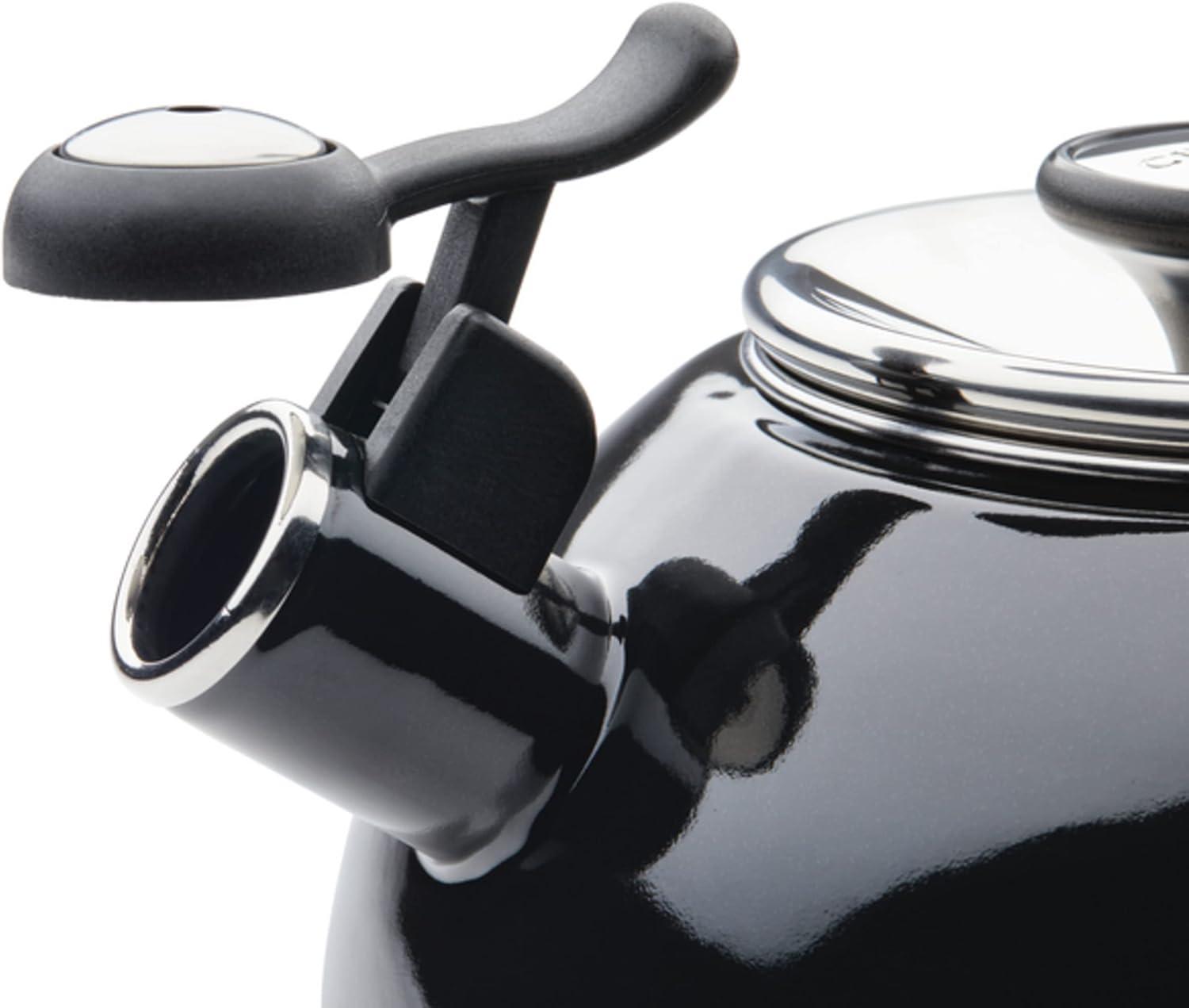 Circulon 48166 2-Quart Whistling Teakettle with Flip-Up Spout - Black