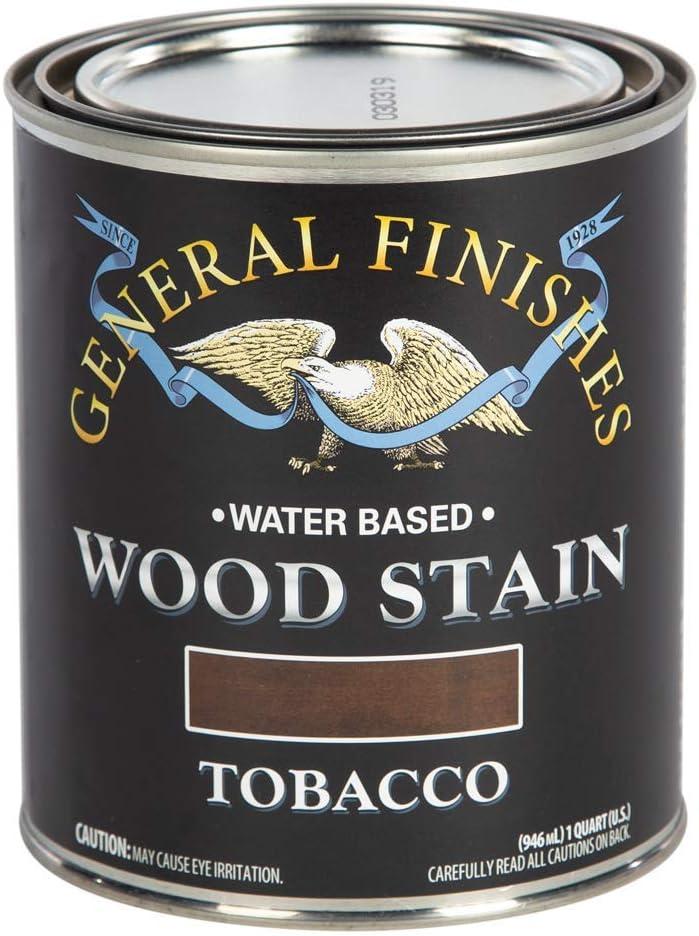General Finishes Wood Stain, Water Based, Tobacco Stain, Quart