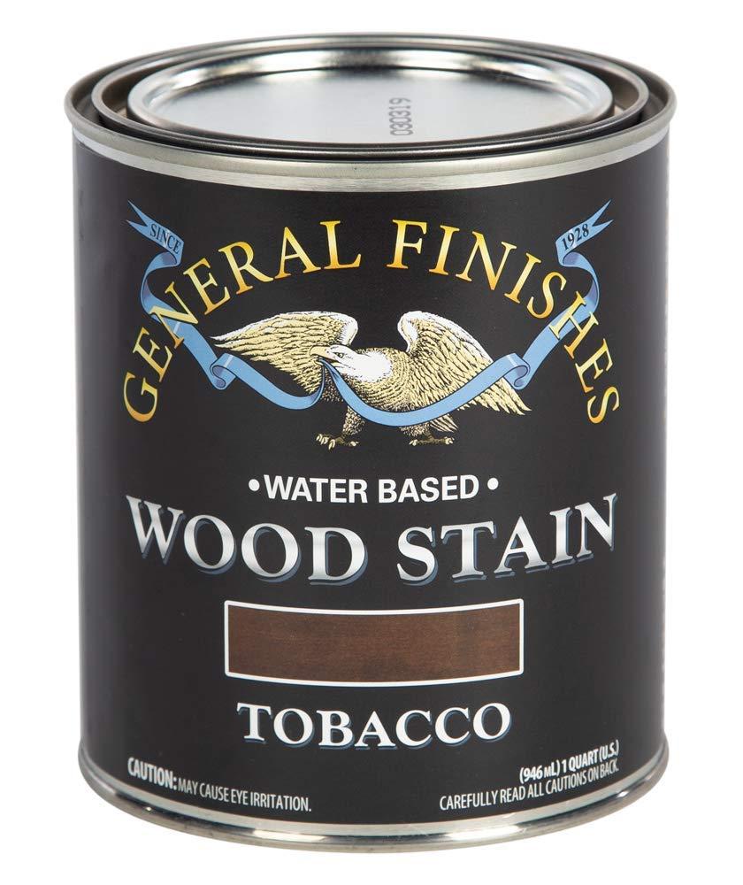 General Finishes Wood Stain, Water Based, Tobacco Stain, Quart